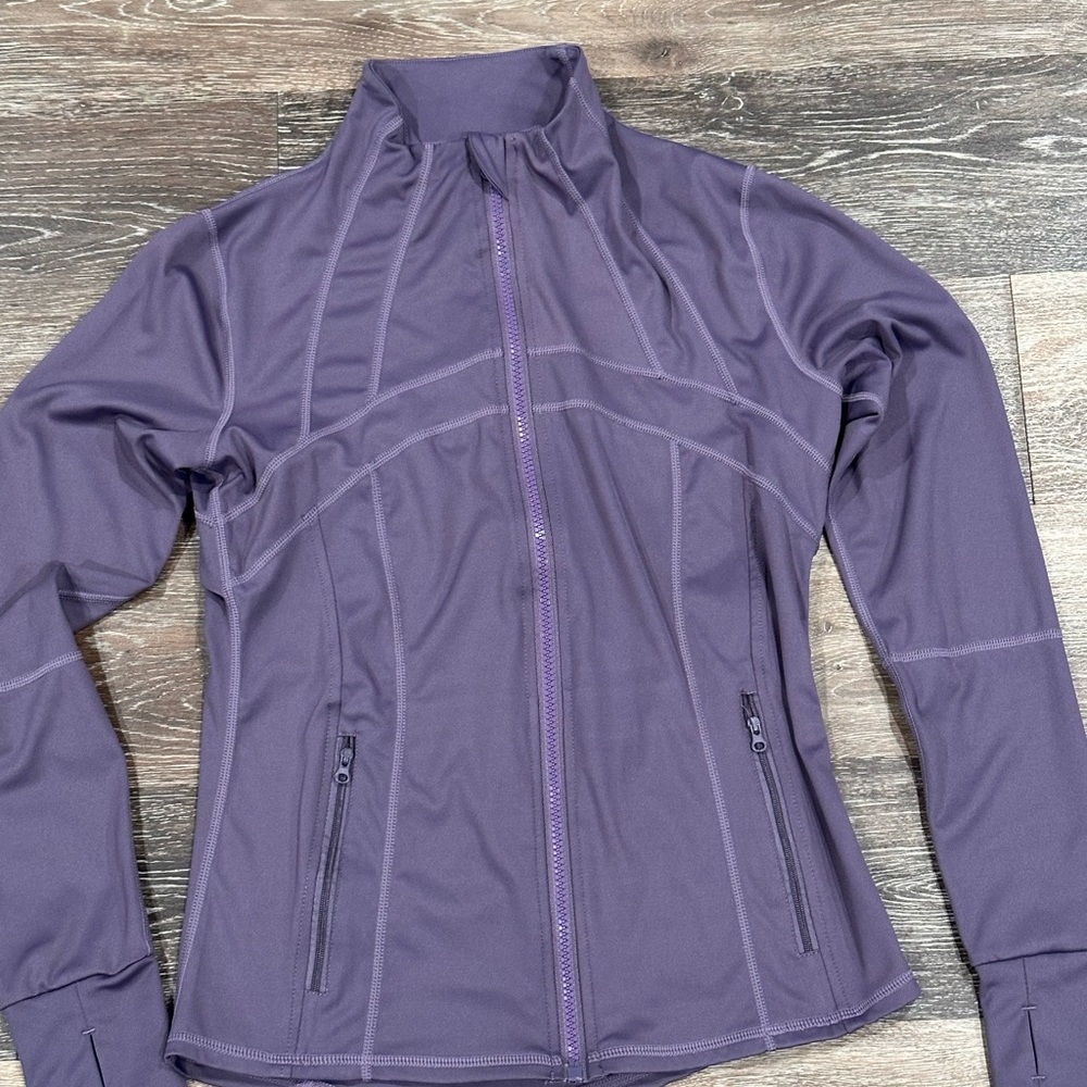 Women's Purple Long Sleeve Zip-Up Active Jacket